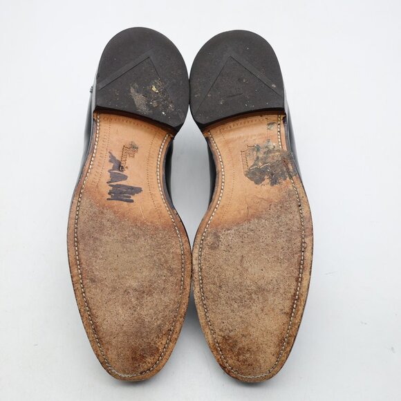 Allen Edmonds Glasgow Men's Suze 11 D Dress Loafers Black Leather Shoes USA - Picture 8 of 16